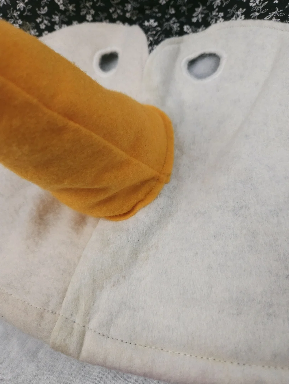 Vintage 70s-80s Handmade Kids Penguin Costume Black White 10-12 Years